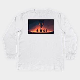 The 4 Horsemen #2 Kids Long Sleeve T-Shirt